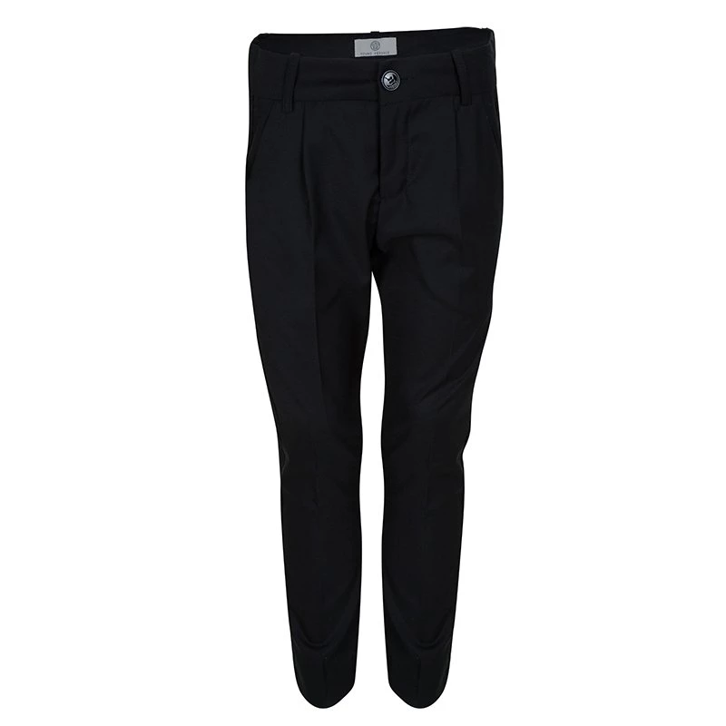 Young Versace Black Wool Pant Suit 8 Yrs For Kids - Image 6