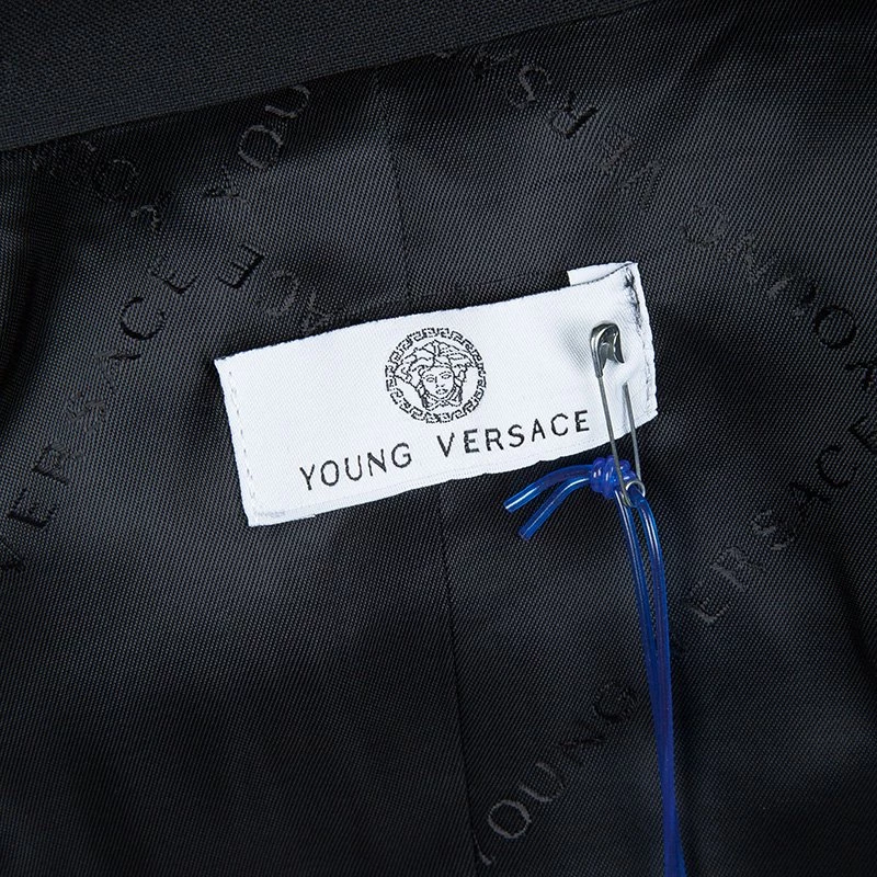 Young Versace Black Wool Pant Suit 8 Yrs For Kids - Image 8