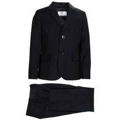 Young Versace Black Wool Pant Suit 6 Yrs For Kids