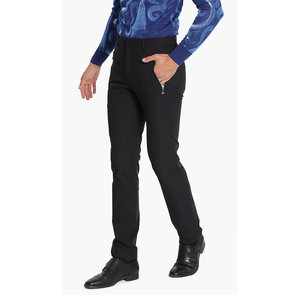 Versace Black Zip Pocket Pants 3XL (56) For Men - Image 2