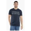 Versace Blue Logo Graphic Print T-Shirt XL For Men