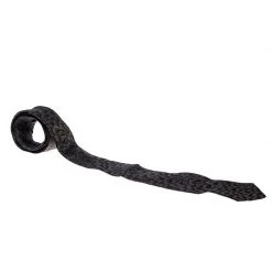 Gianni Versace Vintage Purple Floral Silk Jacquard Skinny Tie For Men