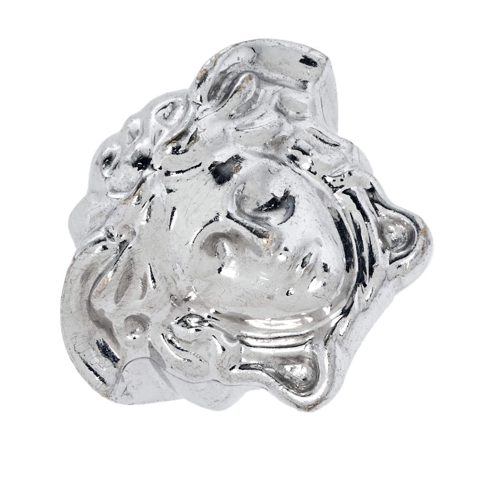 Versace Silver Tone Medusa Ring Size EU 54 For Men - Image 3