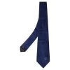 Versace Blue Striped Medusa Detail Silk Tie For Men