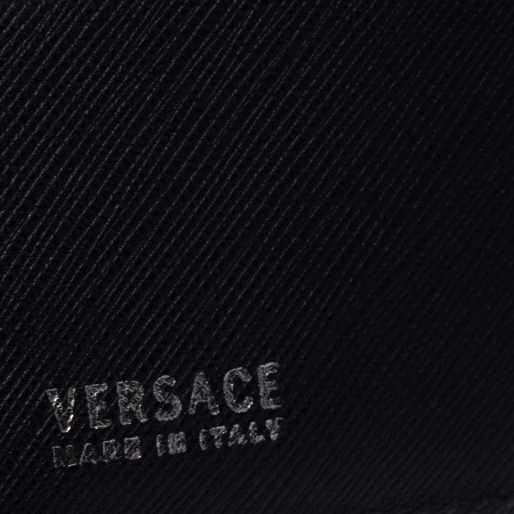 Versace Black Leather Bifold Wallet For Men - Image 8