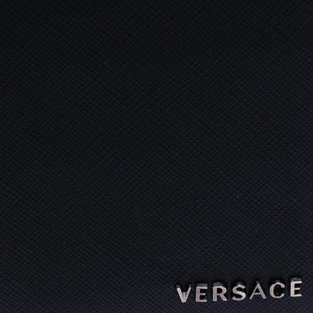 Versace Black Leather Bifold Wallet For Men - Image 6