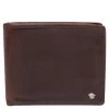 Versace Brown Leather Medusa Bifold Wallet For Men