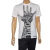 Versace White Printed Cotton Short Sleeve T-Shirt L For Men