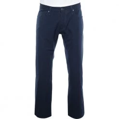 Versace VJC Navy Blue Knit Straight Leg Pants L For Men
