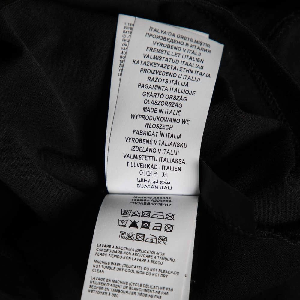 Versace Black Medusa Printed Cotton Short Sleeve T-Shirt L For Men - Image 8