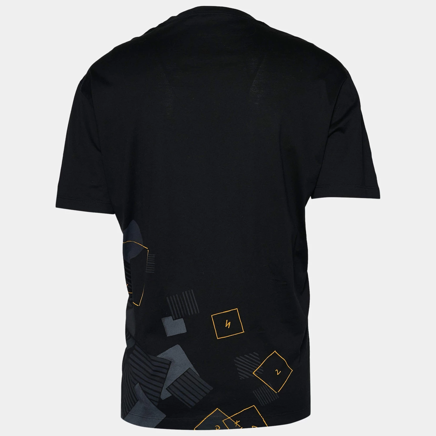 Versace Black Medusa Printed Crew Neck T-Shirt XL For Men - Image 2