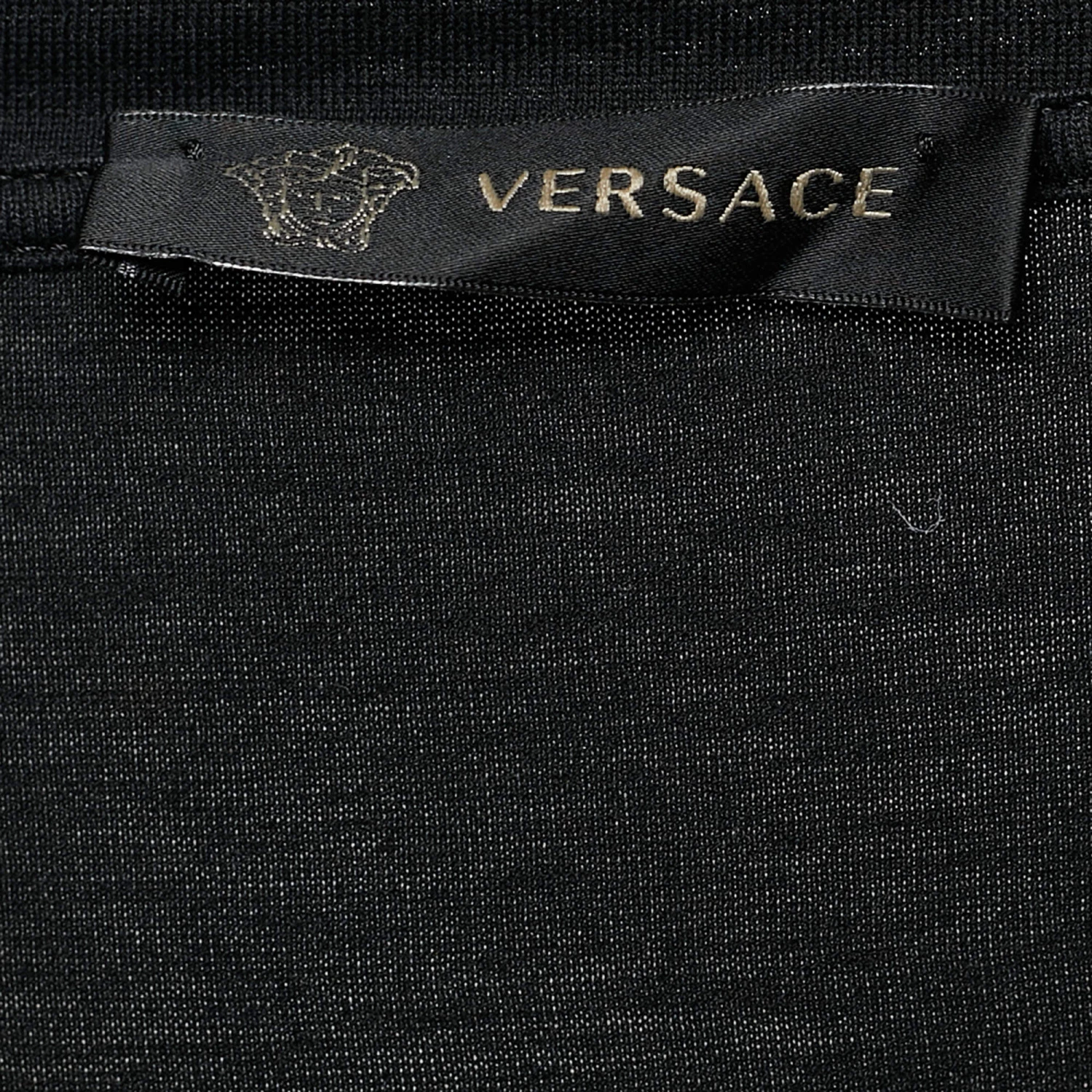 Versace Black Medusa Printed Crew Neck T-Shirt XL For Men - Image 4