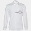 Versace White Medusa Print Cotton Long Sleeve Shirt L For Men