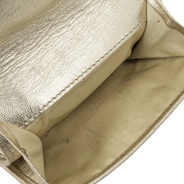 Versace Gold Embossed Leather Wallet For Men - Image 5