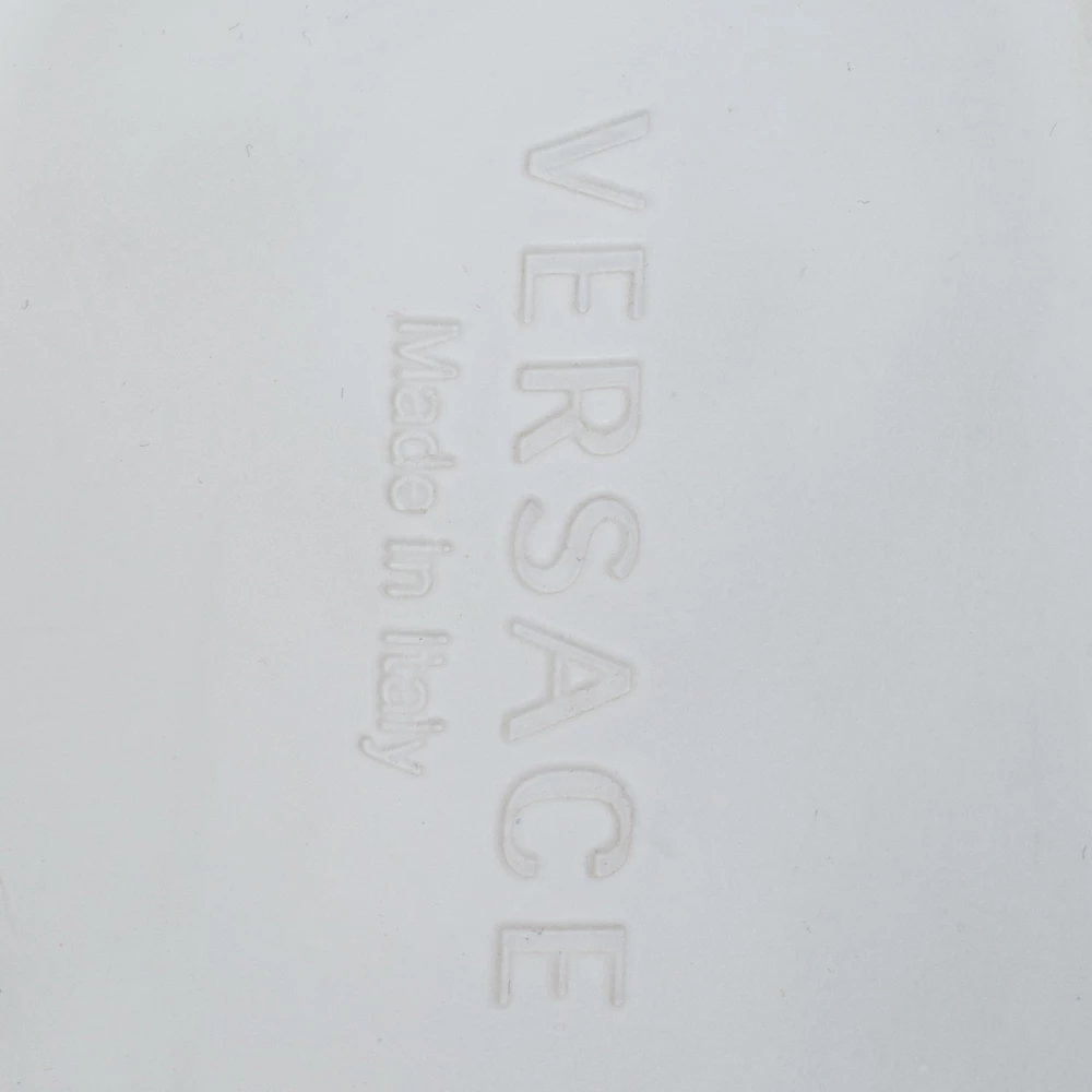 Versace Silver Rubber Medusa Head Slide Sandals Size 43 For Men - Image 7