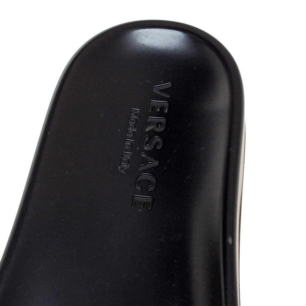 Versace Bronze Rubber Medusa Head Slides Size 43 For Men - Image 7