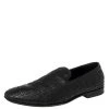 Versace Black Leather Smoking Slippers Size 42 For Men