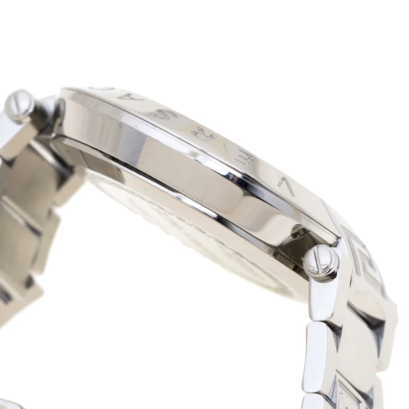 Versace Silver Stainless Steel Reve VQZ Chronograph Men's Wristwatch 46 Mm For Men - Image 7