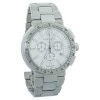 Versace Silver & White Stainless Steel Mystique VFG Sport Men's Wristwatch 46 Mm For Men