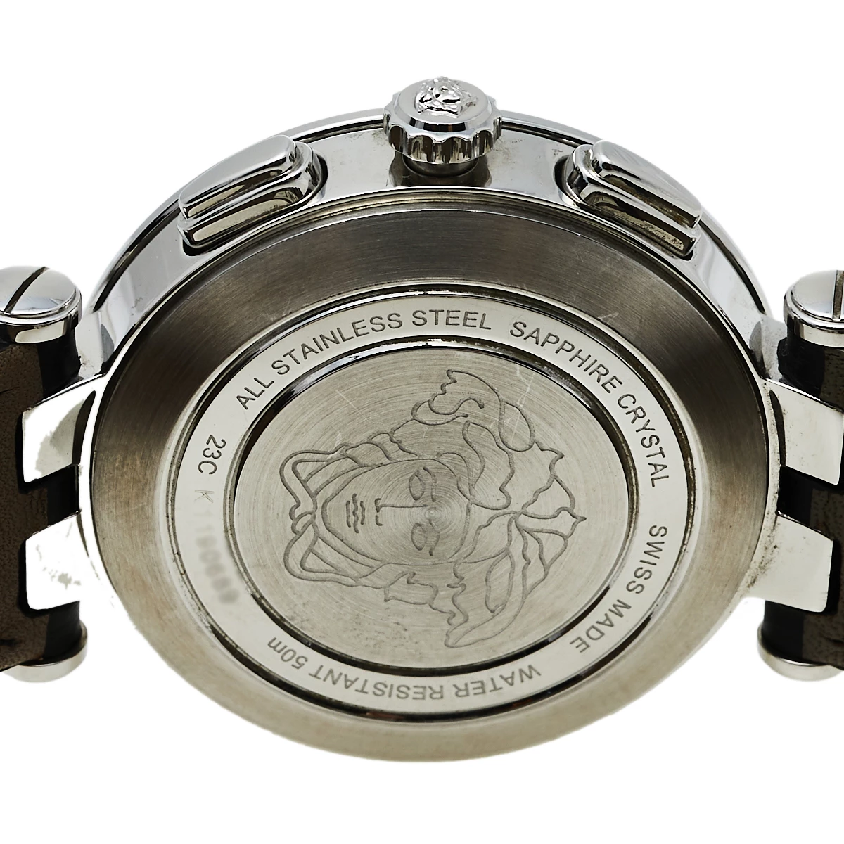 Versace Black Stainless Steel V Race 23C Men's Wristwatch 42 Mm For Men - Image 4