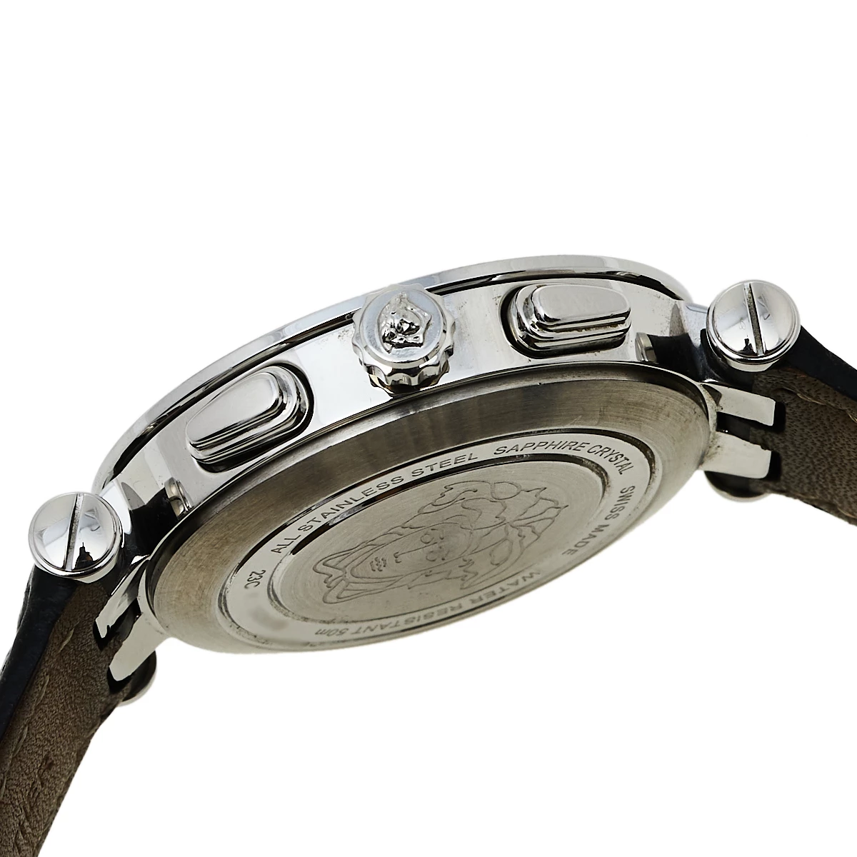 Versace Black Stainless Steel V Race 23C Men's Wristwatch 42 Mm For Men - Image 6