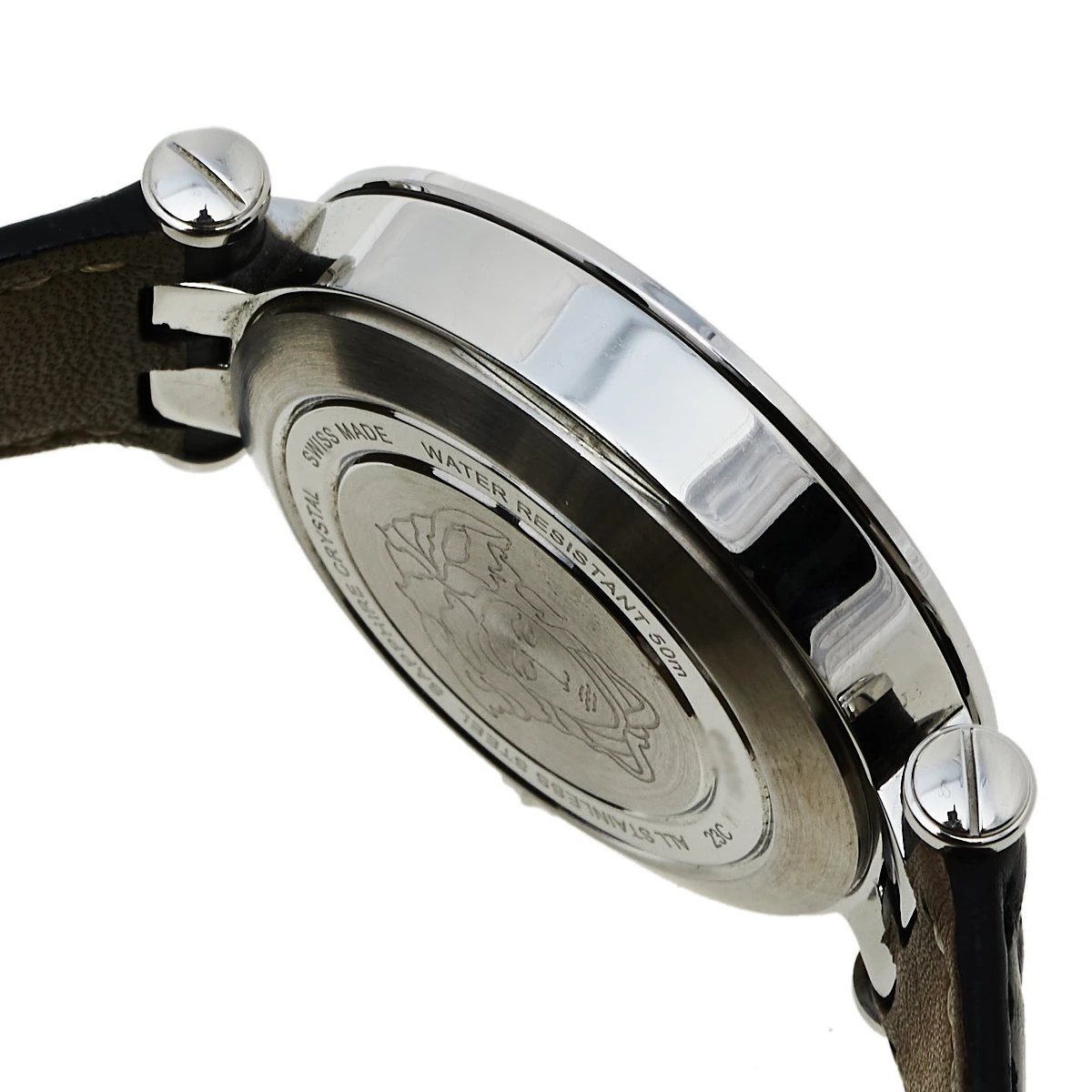 Versace Black Stainless Steel V Race 23C Men's Wristwatch 42 Mm For Men - Image 7