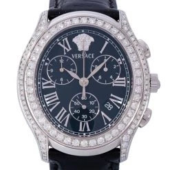 Versace Black Stainless Steel OLC99 Men's Wristwatch 40MM For Uncategorized