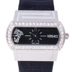 Versace Black Stainless Steel PS91990 Men's Wristwatch 40MM For Uncategorized