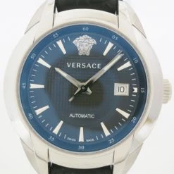 Versace Character SS Leather Mens Wristwatch 42 MM For Uncategorized