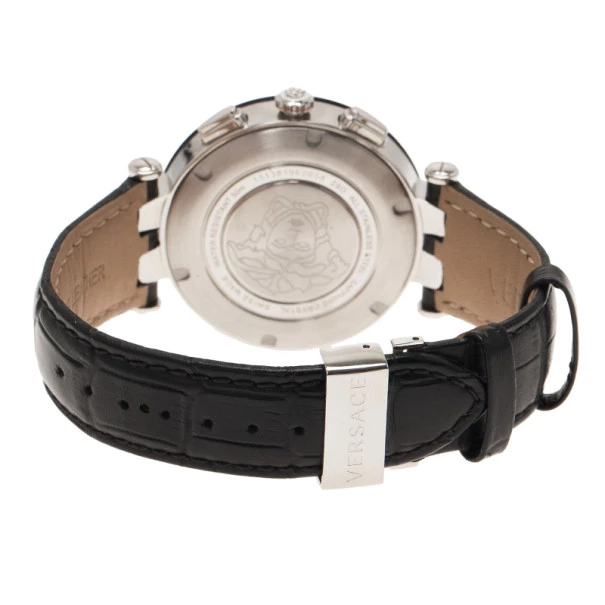 Versace Black Stainless Steel And Rubber V Race 29 G Men's Wristwatch 45MM For Men - Image 4