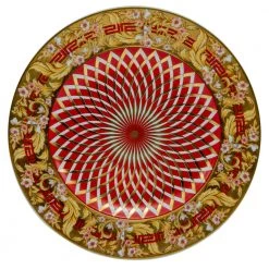 Versace Porcelain Bright Christmas Plate 18 CM For Unisex