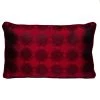 Versace Medusa Red & Black Cotton & Velvet Pillow For Unisex