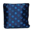 Versace Medusa Blue & Red Cotton Cushion For Unisex