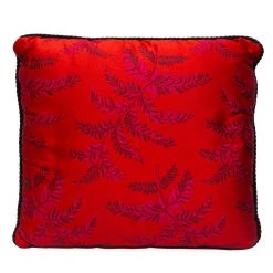 Versace Medusa Red Cotton Cushion 45 CM For Unisex