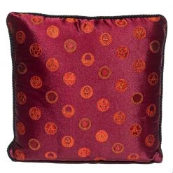 Versace Blue & Red Cotton Cushion 45 CM For Unisex