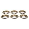 Versace X Rosenthal Medusa Porcelain Saucers Set Of 6 For Unisex