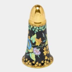 Rosenthal Meets Versace Gold Ivy Floral Print Porcelain Salt Shaker For Unisex