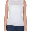 Versace White Stretch Knit Maglia Donna Top M For Women