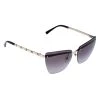 Versace Pale Gold /Grey Degrade 2190 Rimless Cat Eye Sunglasses For Women