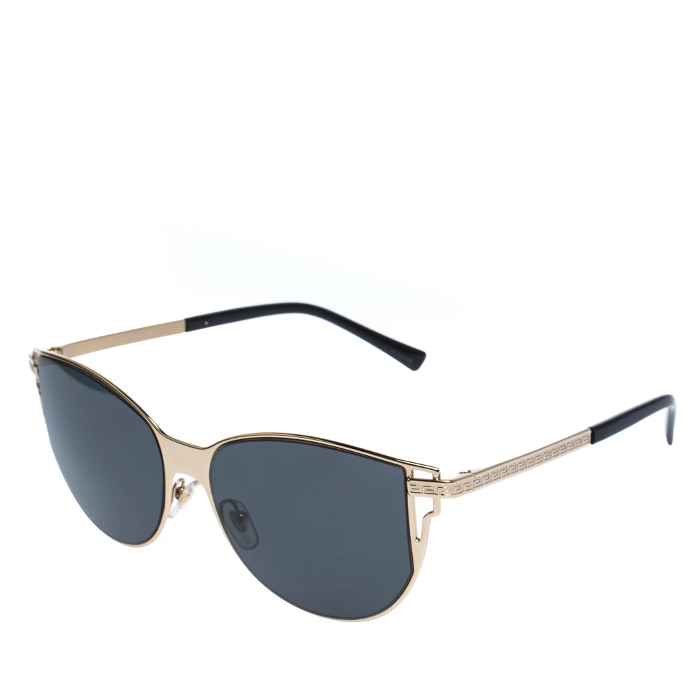 Versace Gold/Black MOD 2211 Sunglasses For Women - Image 3
