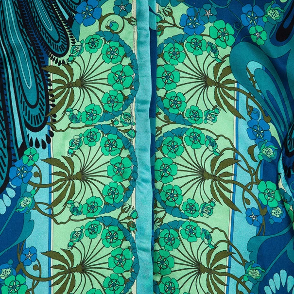 Versace Multicolor Printed Silk Shirt L For Women - Image 8