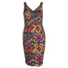 Versace Multicolor Floral Print Sleeveless Dress S For Women