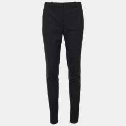 Versace Black Stretch Wool Tailored Trousers S For Women