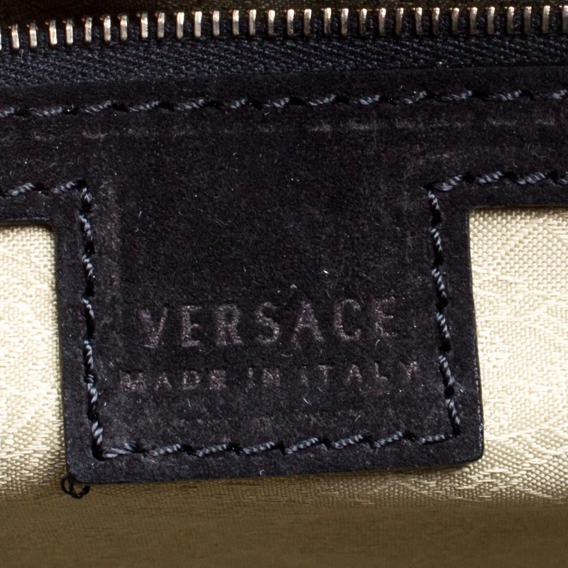 Versace Metallic Black Python Hobo For Women - Image 8