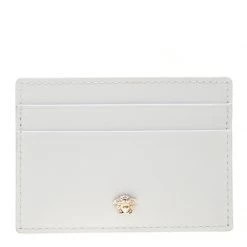Versace White Leather Card Case For Women