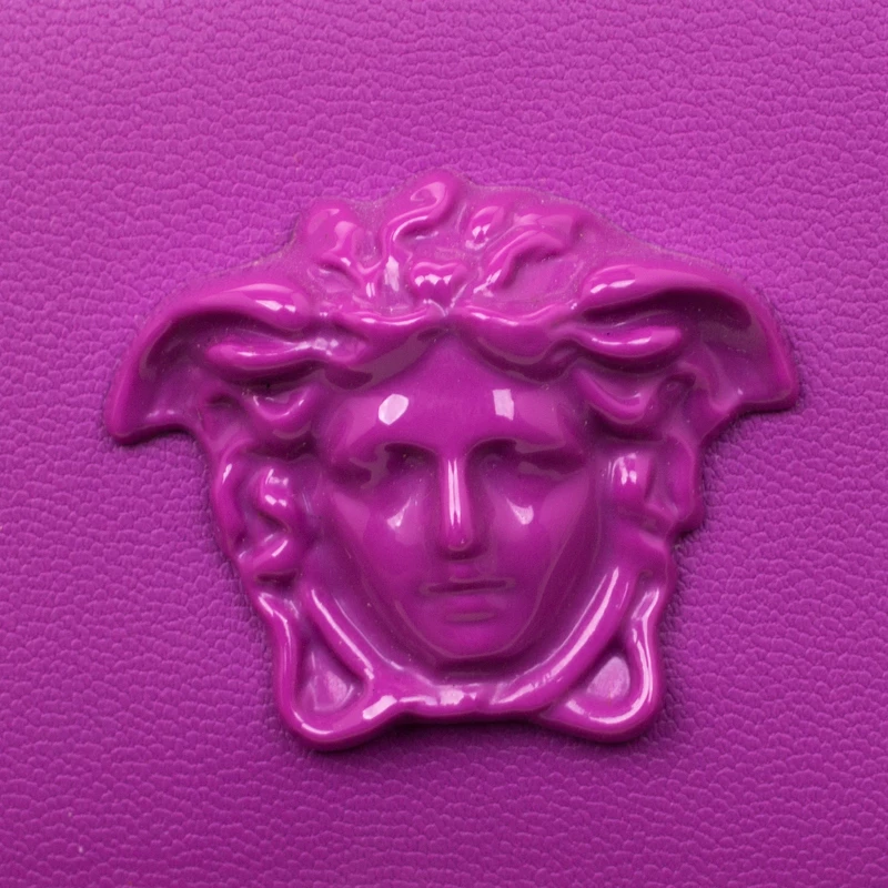 Versace Purple Leather Wristlet Clutch For Women - Image 8
