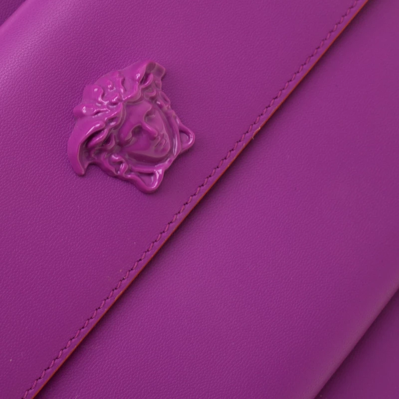 Versace Purple Leather Wristlet Clutch For Women - Image 5