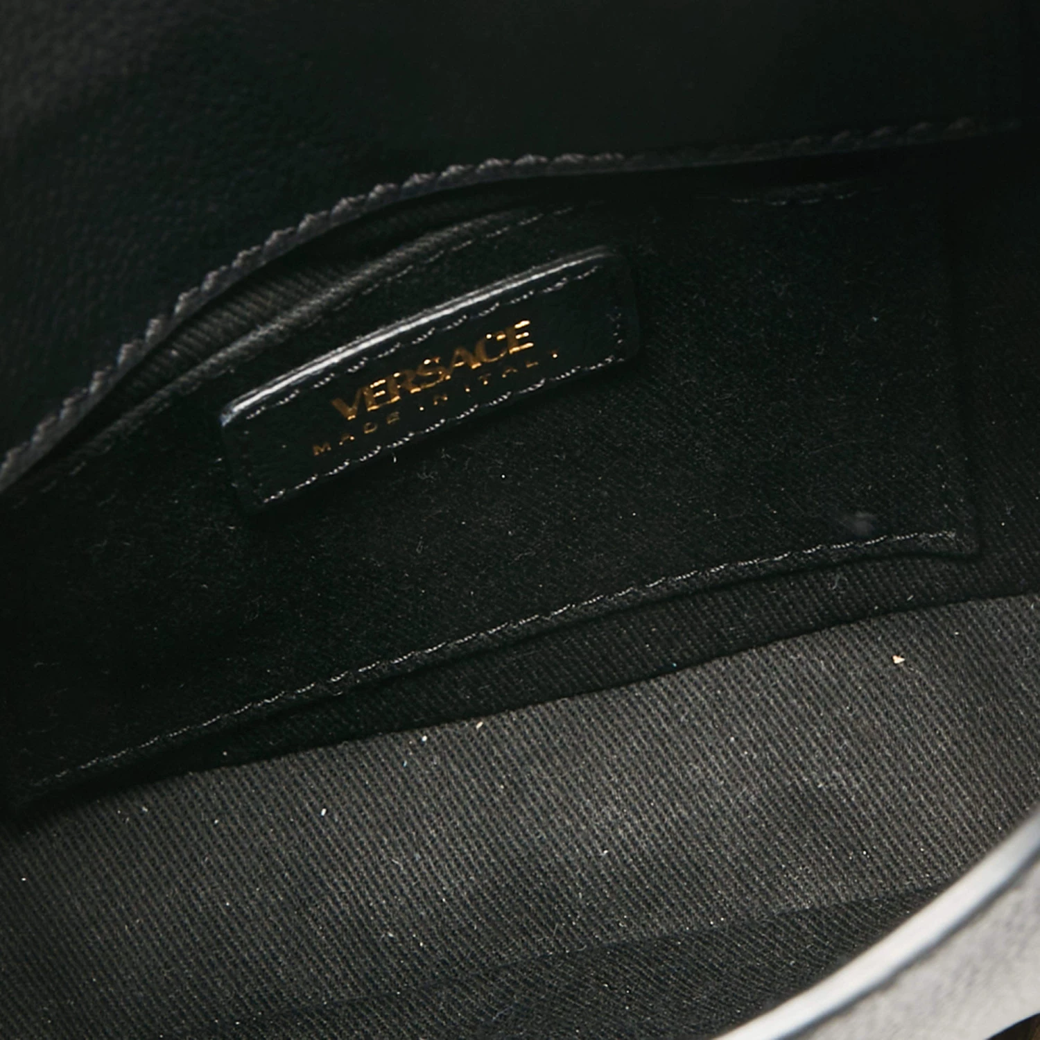 Versace Black Leather La Medusa Crossbody Bag For Women - Image 7