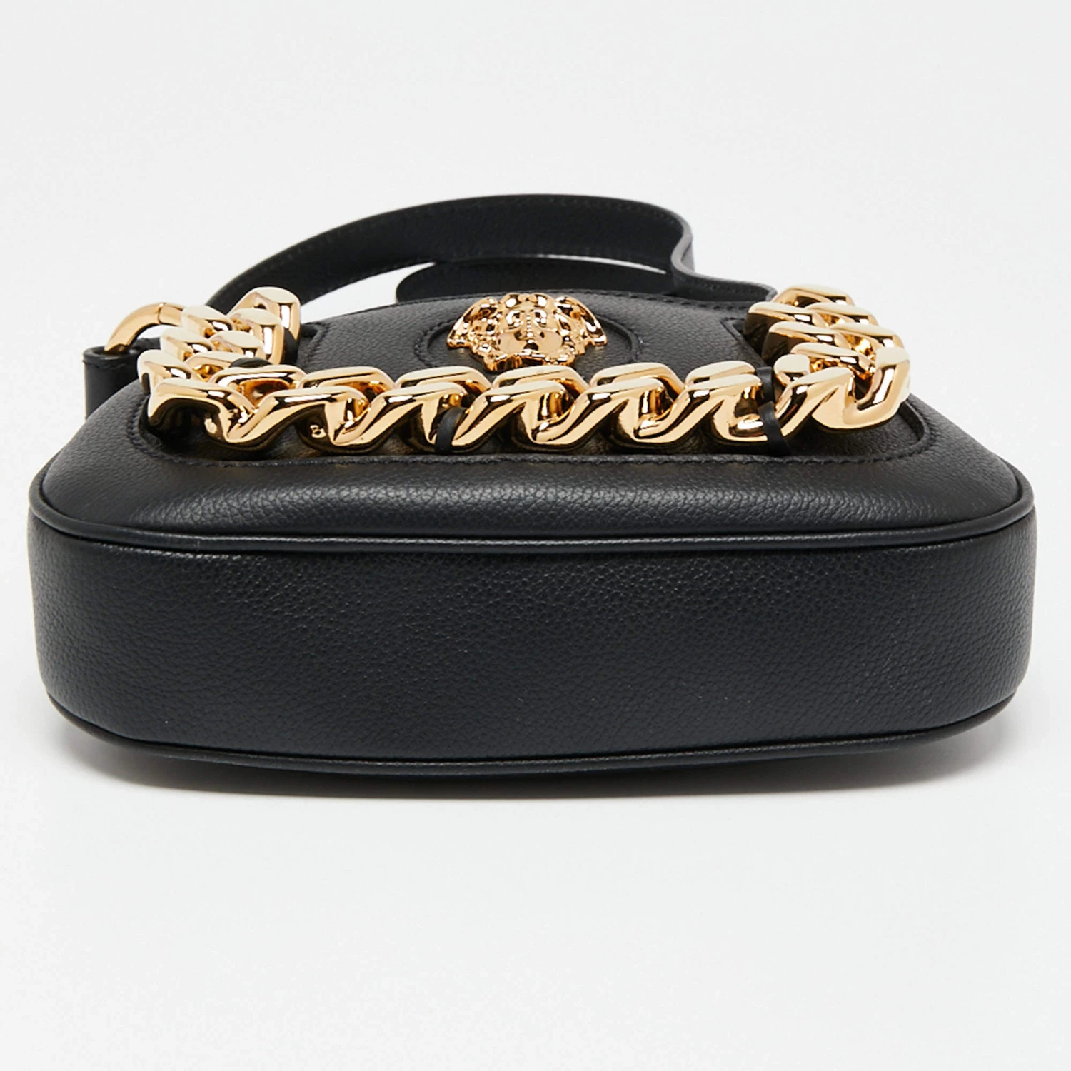 Versace Black Leather La Medusa Crossbody Bag For Women - Image 6
