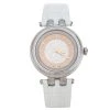 Versace Salmon Stainless Steel Leather Khai VQE010015 Women's Wristwatch 36 Mm For Women